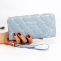 Women Long Wallet Pu Leather Card Holder Large Capacity Hasp Zipper Coin Purse Multi Card Organizer Cell Phone Wristlet Handbag.