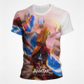 Avatar The Last Airbender Short Sleeve T shirt men boys fashion cartoon oversized T shirt summer casual loose male clothes 4XL. 