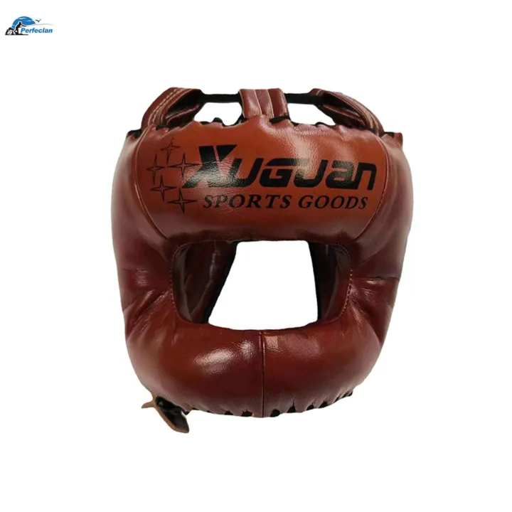 Boxing%20Headgear%20Full%20Coverage%20Kickboxing%20Head%20Gear%20for%20Sparring%20Grappling%20L%20Brown%20-%20Image%204
