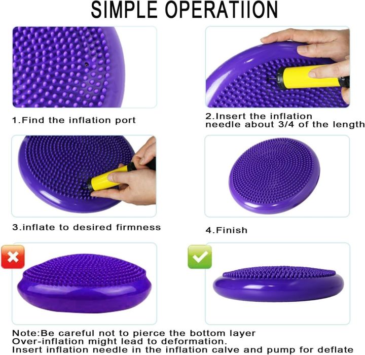 33x33cm%20Inflatable%20Yoga%20Massage%20Ball%20Durable%20Universal%20Sports%20Gym%20Fitness%20Yoga%20Wobble%20Stability%20Balance%20Disc%20Massage%20Cushion%20Mat%20-%20Image%202