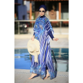 Women Muslim Swimwears Long Sleeves Sport swimming Togs Printed Stretch Full Cover Hijab 4pcs lslamic Burkinis Wear Bathing Suit. 