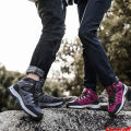 【selevn roind】 Unisex High-top Leather Autumn Hiking Shoes Women Outdoor High Quality Trekking Casual Sneakers Men Non-slip Sport Walking Boots. 