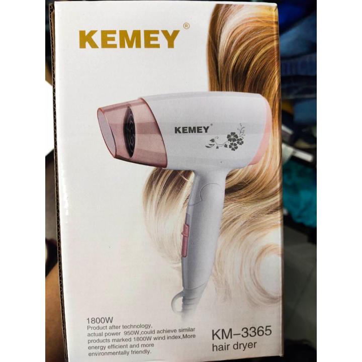 Kemey KM- 3365 /6833 Professional Hot And Cold FoldableHair Dryer - Hair Dryer