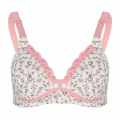 Versatile -Maternity Nursing Bra Pregnant Women Open Buckle Breastfeeding Bras Circumference No Steel Ring Lace Cotton Underwear- Avant-garde. 