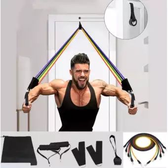 11%20Pcs/Set%20Fitness%20Puller%20Multi-functional%20Muscle%20Strength%20Yoga%20Training%20Rope%20Resistance%20Belt%20-%20Image%205