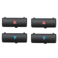 4Pcs Car Air Conditioner A / C Temperature Control Panel Switch Button Key Cover for X5 E39 E53 525I 530I 540I M5.