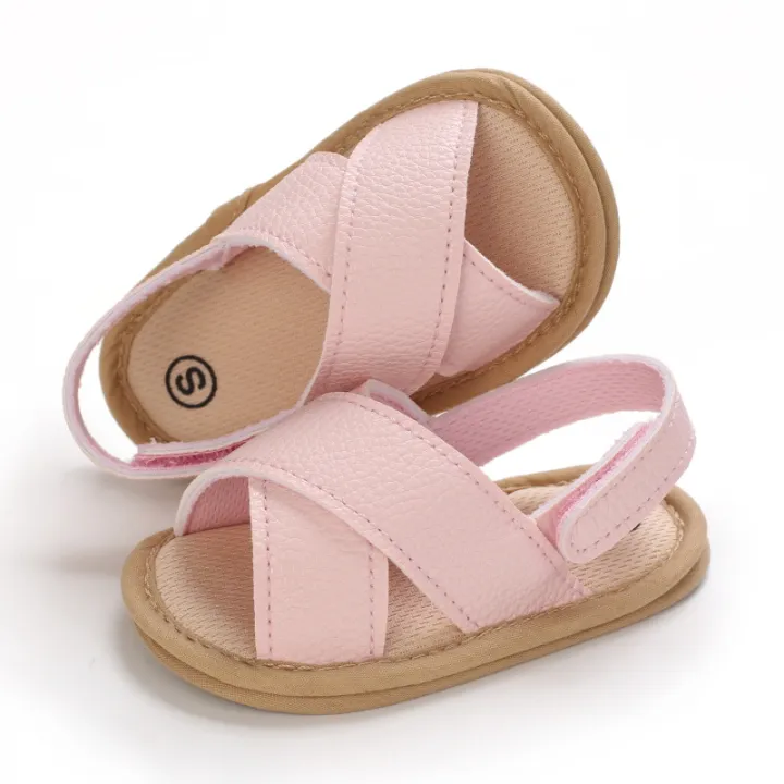 Fashion%20Simple%20Boys%20Girls%20Non-Slip%20Sandals%20Solid%20Cross%20Strap%20Kids%20Sandals%20Summer%20Soft%20Bottom%20Kids%20Flat%20Shoes%20-%20Image%203
