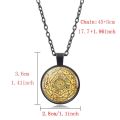 The Seal of The Seven Archangels Necklace for Women Jewerly Solomon Kabbalah Amulet Pendant 7 Archangels Sigil Chains Necklace. 