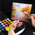 Acrylic Paint Palette with Thumb Hole, Clear Paint Tray Oval, Easy Clean Non-Stick Artist Pallet for Oil Watercolor Craft DIY Art Painting. 