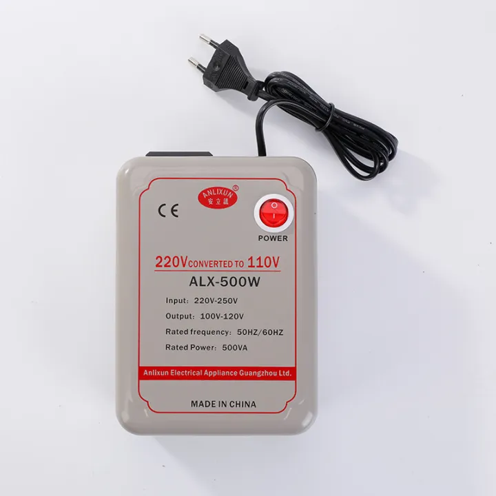 Voltage%20Transformer,%20500%20Watt,%20Step%20Down,%20220%20Volt%20to%20110%20V%20Power%20Converter,%20White%20-%20Image%202