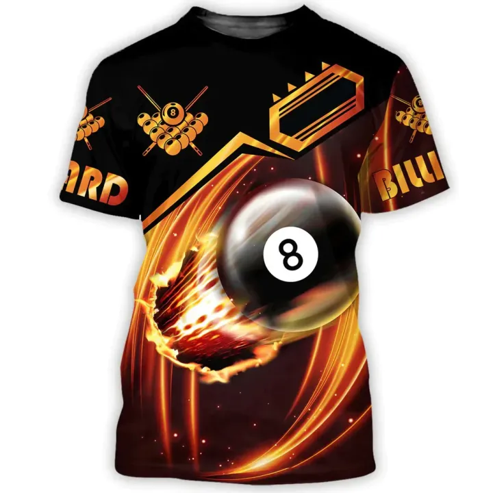 Summer%20Men's%20T-shirt%20Billiards%20No.8%20Black%20Ball%203d%20Print%20High-quality%20Men's%20Top%20Holiday%20Casual%20Clothing%20Daily%20Street%20-%20Image%203