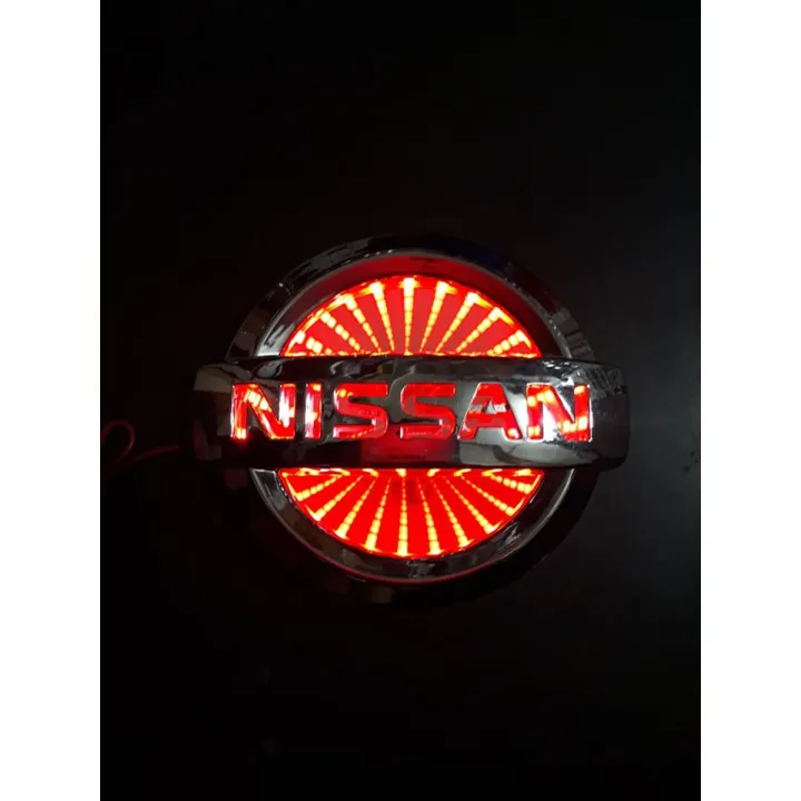 Led Nissan Logo Badge Light Car Trunk Emblem Sticker Lamp