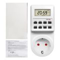 TM03 Digital Timer Switch Socket 24 Hour Cyclic Kitchen Timer Outlet Programmable Timing Socket EU UK AU US BR FR IT TH Plug.