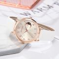 【Exclusive Offer】Fopul Mall Women's Fashion Leather Band Quartz Set Numbers Dial Bracelet Watches Clock Relogio Mujer. 