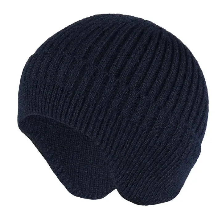 Solid%20Knitted%20Hat%20Winter%20Imitation%20Rabbit%20Fleece%20Hats%20for%20Men%20Warm%20Ear%20Caps%20Autumn%20Beanie%20Hat%20Men's%20Winter%20Cap%20-%20Image%203