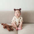 Cute Bear Ear Baby Headband Korean Solid Color Elastic Hair Bands For Infant Boy Girl Hairband Soft Cotton Newborn Turban.