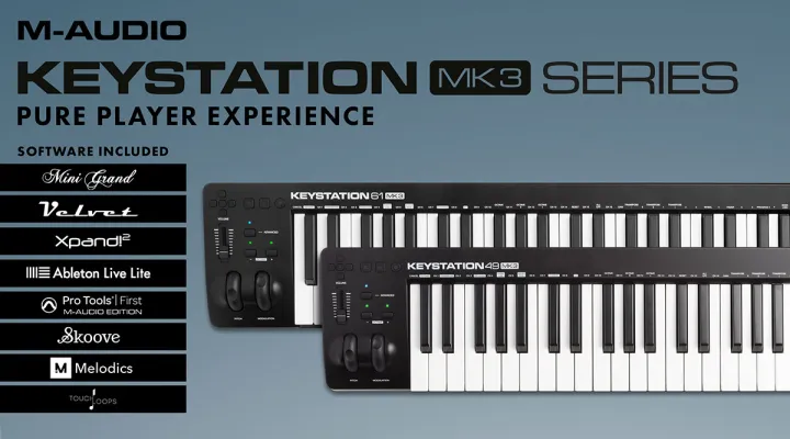 M-Audio%20Keystation%2061%20MK3%20%7C%20Compact%20Semi-Weighted%2061-Key%20USB-Powered%20MIDI%20Keyboard%20Controller%20with%20Assignable%20Controls,%20Pitch%20/%20Modulation%20Wheels%20and%20Software%20Production%20Suite%20included%20-%20Image%207