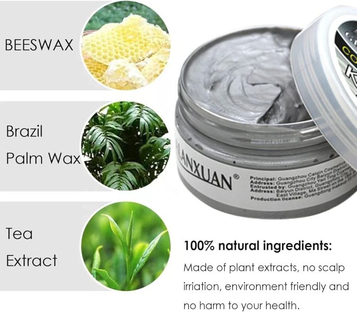 Color%20Hair%20Wax%20Gel%20Temporary%20Mud%20Pomade%20Pewarna%20Lilin%20Rambut%20Sementara%20One%20Time%20Change%20100ml%20-%20Image%206