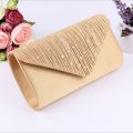 【DM bag factory Store】Women Shimmer Satin Evening Party Clutch Wedding Purse Bridal Crossbody Clutch Bag Bridal Evening Prom Purse. 
