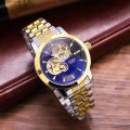 Baino BYINO new fashion men's watch multi-functional waterproof luminous mechanical watch hollow visual diamond watch.