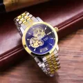 Baino BYINO new fashion men's watch multi-functional waterproof luminous mechanical watch hollow visual diamond watch. 
