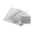 KOGEEK 8pcs Mini Universal BGA Direct Heat Stencils Set Reballing Acessories 0.3mm 0.35mm 0.4mm 0.45mm 0.5mm 0.55mm 0.6mm 0.76mm. 