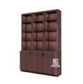 Furnisha Crockery Display Unit with 3 door Storage Showcase Cabinet To be used indoor in dining rooms (Finish Color - Mahogany Reddish brown). 