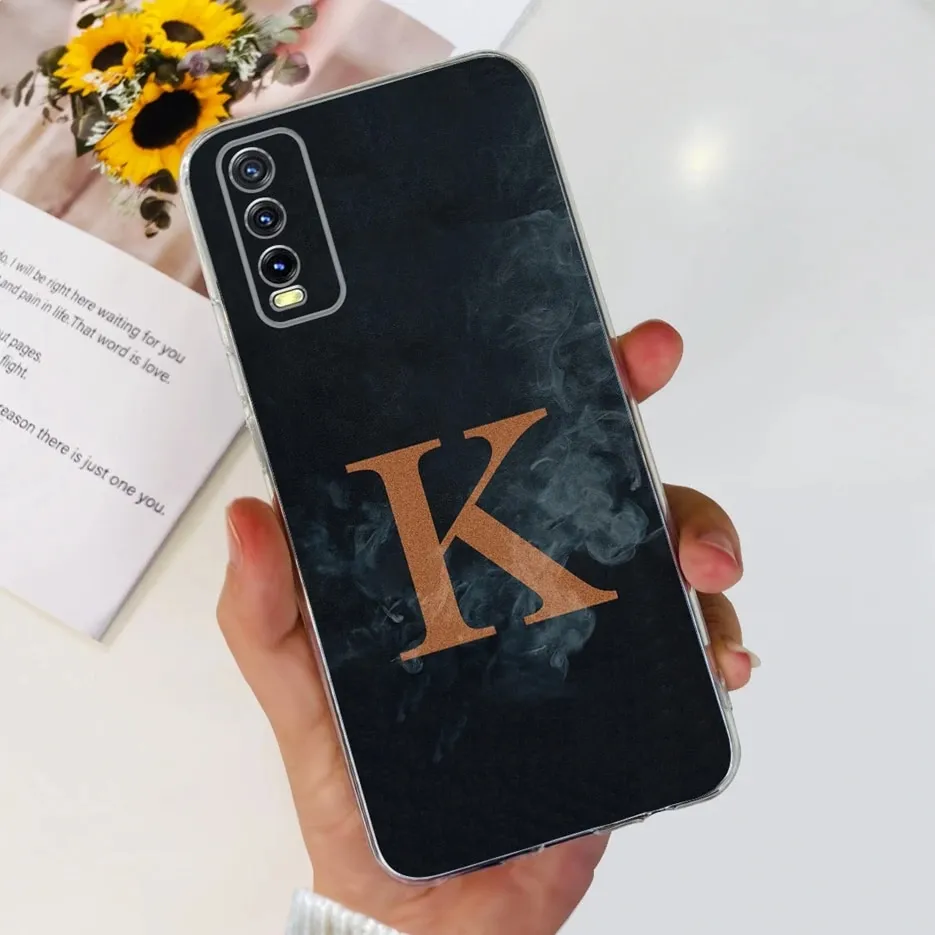 For Vivo Y20 Case Vivo Y20i Y20s Y20a Y20t New Letters Cover Soft