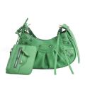 Women PU Leather Rivet Studded Shoulder Bag Designer Summer Trend Crossbody Bag New Fashion Exquisite Lady Zipper Messenger Bags.