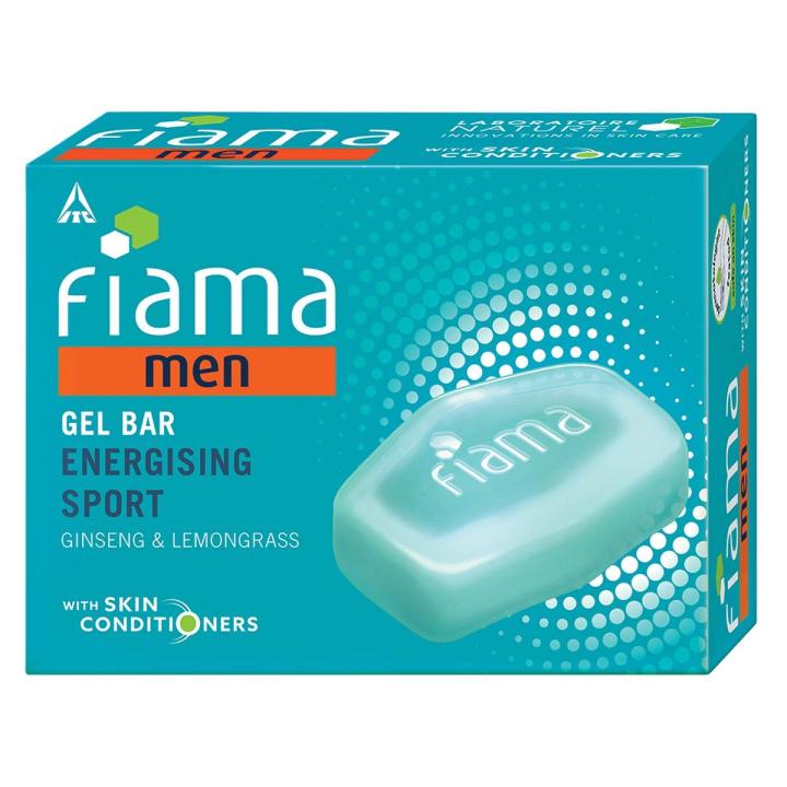 Fiama Men Energizing Sport Gel Bar Lemongrass With Skin Conditioners 125g soap