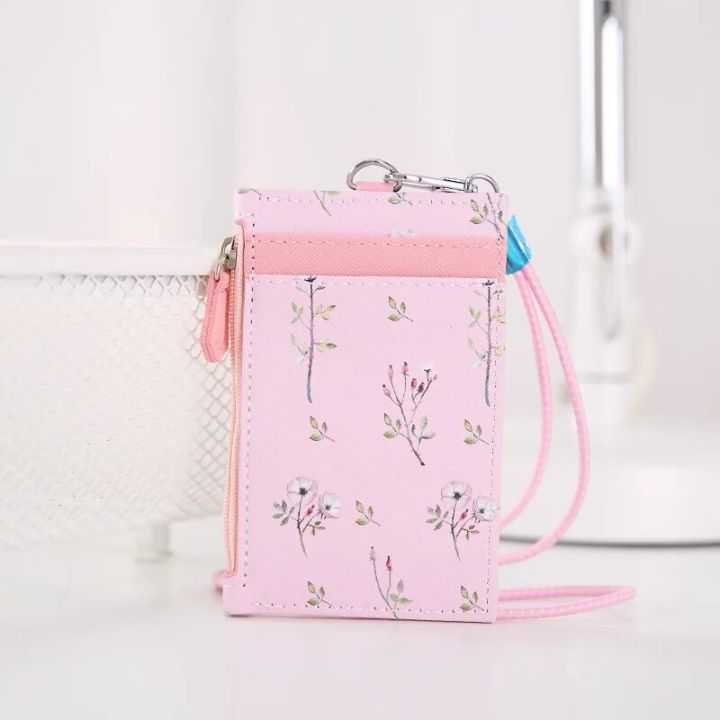 Women%20Floral%20Card%20Holder%20Wallet%20With%20Neck%20Strap%20Lanyard%20Badge%20PU%20Leather%20Wallet%20Bank%20Credit%20Card%20ID%20Holder%20Wallet%20Case%20Purse%20Bag%20-%20Image%205
