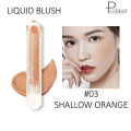 Pudaier Face Liquid Blush Makeup Beauty Glazed Cheek Blusher Matte Face Contour-#03-SHALLOW ORANGE. 