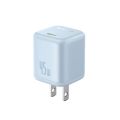 Baseus GaN Charger 45W PD Adapter For Iphone 1516 Series Macbook PicoGo GaN6 Pro Fast Charger US -blue.