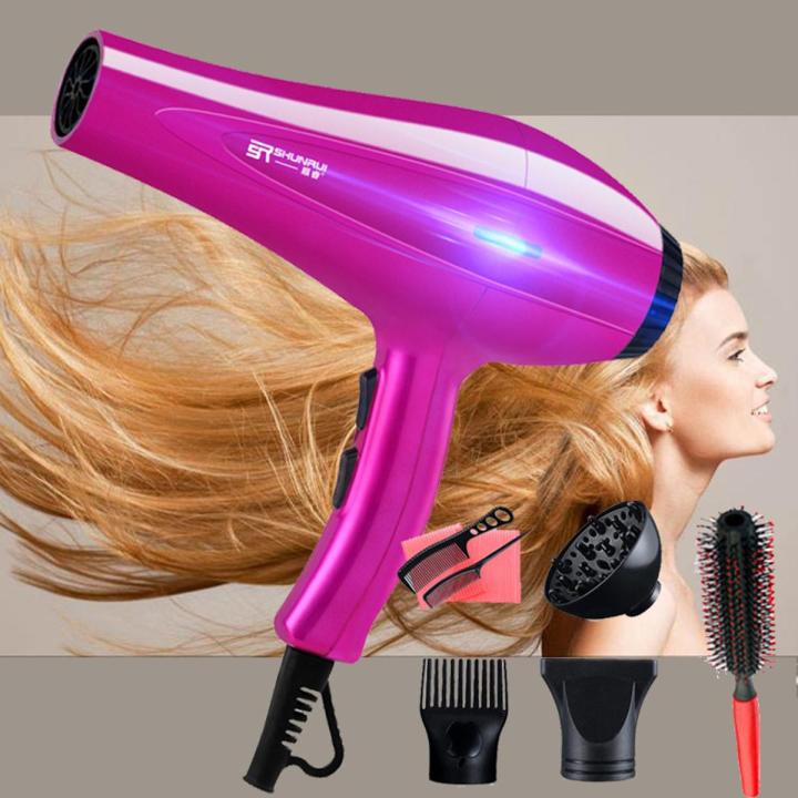 Professional Hair Dryer with Nozzles Hot/cold Air Blow Dryer for High Power Blowdryer Household Dryer Hair Tool 220-240V 40D
