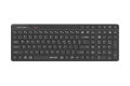 A4tech FBK27C AS Fstyler Wireless Rechargeable Keyboard - Black - Dual Connectivity Mode - Quiet Key Keyboard, Compact & Trendy - Operation Range: 5~10 m - Operating System Swap - Wide Compatibility.