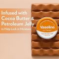 Vaseline Lip Tins Cocoa Butter, 17G|Infused With Cocoa Butter For Hydration & Glossy Shine, Transparent.