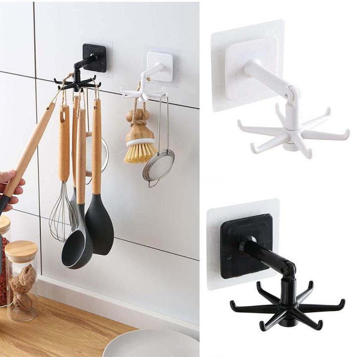 Ashkaa%20Fashion%20360%20Degrees%20Rotatable%20Kitchen%20Hooks,%2030%20Hooks,%20Wall%20Mount,%20Modern,%20Minimalist,%20ABS%20Plastic,%20Drywall,%20Plaster,%20Wood,%20Concrete,%20Tile,%20Kitchen%20Storage%20Hook%20-%20Image%202