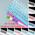 For 13 Inch HP EliteBook 735 G5/830 G5 Soft Ultra-thin Silicone Laptop Keyboard Cover Protector. 