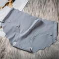 1 Pc New Style Women'S Mid-Waist Ice Silk Panty For Women - Comfortable Regular Use Ice Silk Seamless Panties For Women/ Seamless Underwear For Girls - Panty.