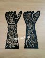 Mehendi art template hand template 2pcs.