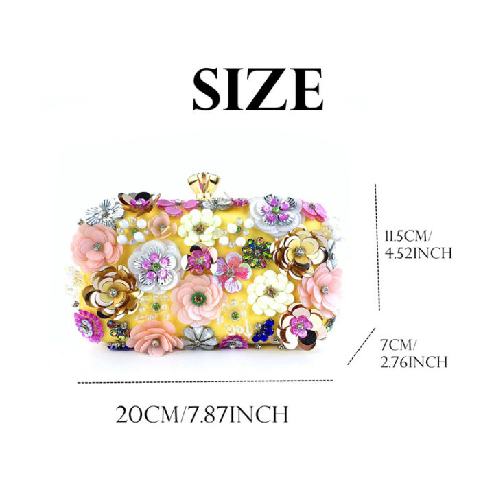 2023%20New%20Evening%20Bag%20Fashion%20Handmade%20Flower%20Sequin%20Tote%20Bag%20Wedding%20Party%20Women's%20Bag%20Evening%20Clutch%20Bag%20-%20Image%203