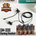 Mobile Gaming Headset with Mic XG-120/GM008/GM009 Wired In-Ear Earphone.