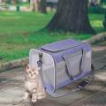 Small Dog Carriers, Cat Carrier Bag, Ventilated Adjustable Shoulder Strap Carrying Handbag, Pet Travel Bag for Dogs Cats , Violet.