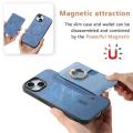 2 in 1 Detachable Magnetic Wallet Phone Case with Card Holder Ring Stand For iPhone 16 Pro Max 15 14 Plus 13 12 11 XR XS X 7 8.