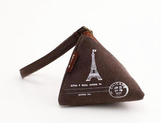 【DM bag factory Store】New Mini Women Canvas Coin Key Vintage Zipper Pouch Ladies wallet