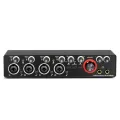 1Set Audio Interface Sound Card for Recording Professional 4 Channel +Loopback Monitor for Audio Equipment. 