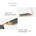 CATERSIDE Small Rectangle Sunglasses Men Women Classic Gold Black Lens Metal Square Vintage Frame Sports Dropship Eyewear UV400. 