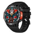 HT22 smartwatch 1.46 "men's sports and fitness tracker, heart rate, blood pressure, Bluetooth communication, IP68 waterproof compass. 