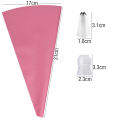 GC 16 Pcs 430 Stainless Steel+PP+TPU Reusable Piping  Bag  Set With Piping Tip Converter Sustainable Professional Accessories For Cakes Baking color. 