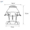 Pet Milk Bowl Pets Nursing Bottle Anti Choking 5 Nozzles Nursing Station Gray Hollow Base.